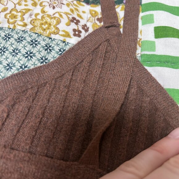 7 for All Mankind Sweater Dress Set in Chocolate Brown - Picture 10 of 12